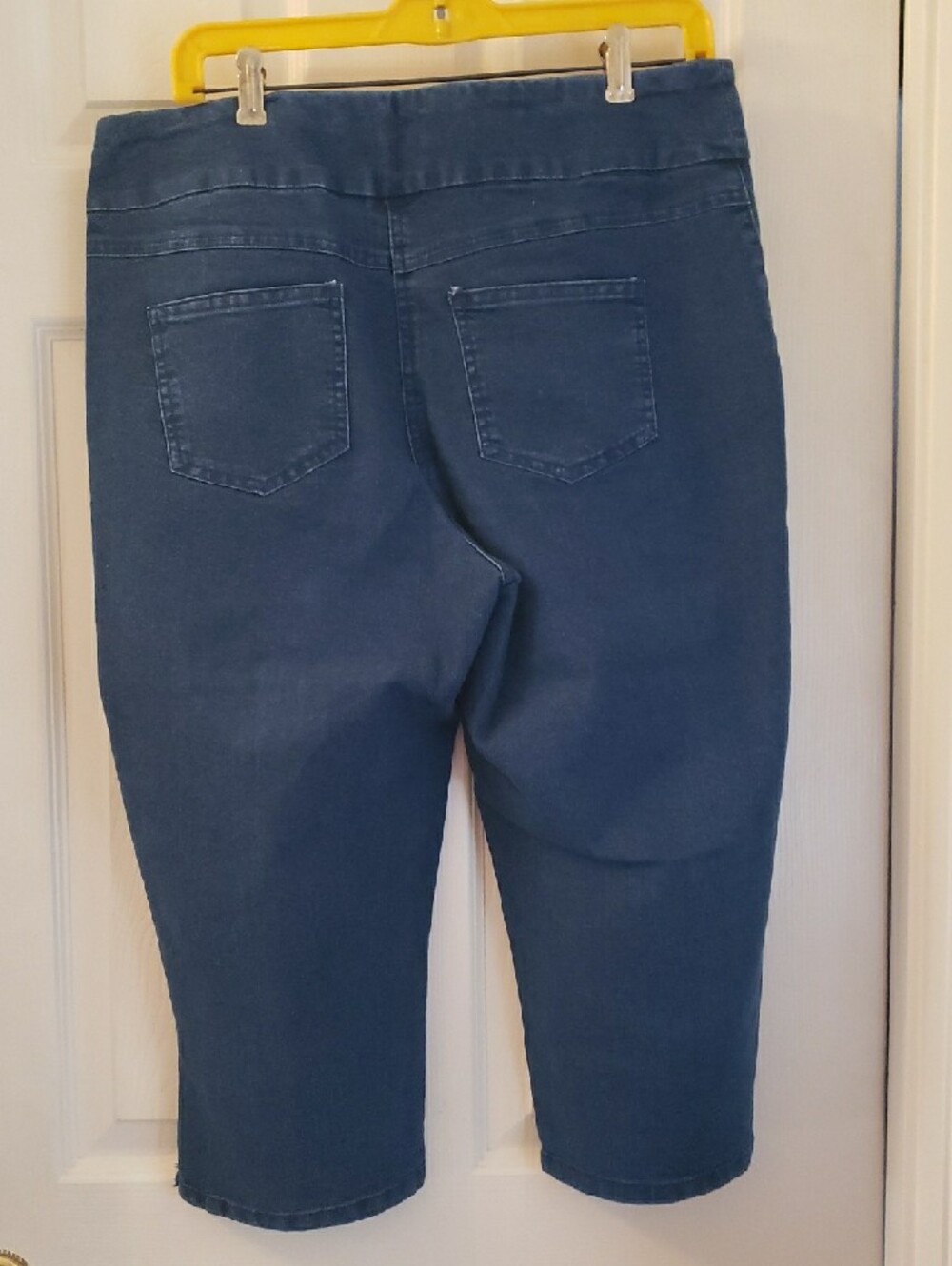 Ruby Rd. Navy Pull-On Cropped Jeans - Picture 2 of 4